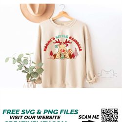 Christmas Reindeer PNG Mommy's little reindeer sublimation designsRed nose Reindeer Clipart and Christmas png files for