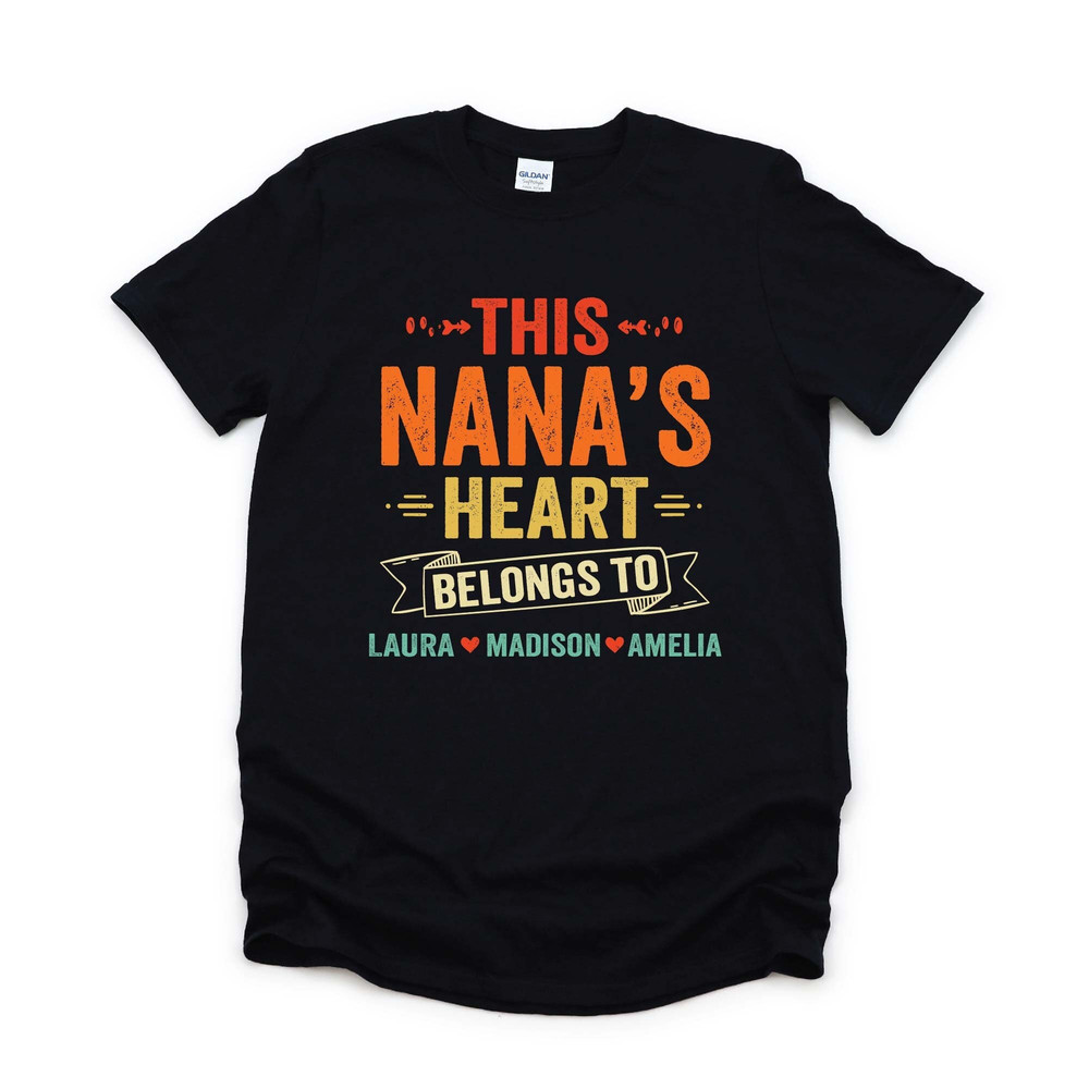 This Grandma's Heart Belongs To, Personalized Grandma Shirt With Grandkids Names, This Nana Belongs To Shirt.jpg