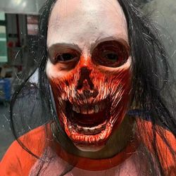 Horror Mask Scary Headgear Ghost Festival Funny Face Props