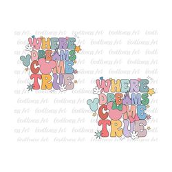 where the dream come true bundle svg, family trip svg, vacay mode svg, magical kingdom svg, svg, png files for cricut su