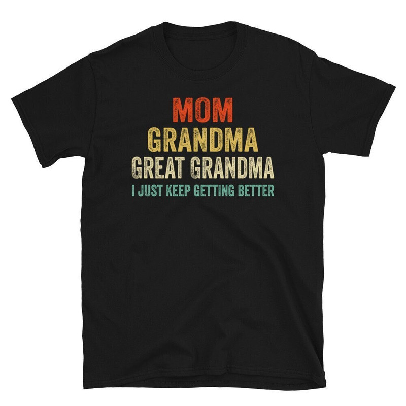 Mom Grandma Great-Grandma Shirt, Gift for Great-Grandma, Pregnancy Announcement Tee, Baby Reveal To Family, Great-Grandma To Be Tee.jpg