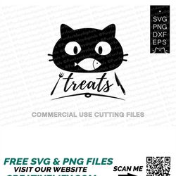 Cat treat svgCat treat svg jarCat treat holder svgCat treats label png print filesCat and fish svg cut files for cricut