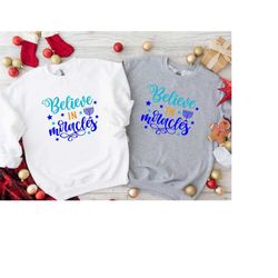 believe in miracles sweatshirt, christmas hanukkah, hanukkah sweatshirt, jewish sweatshirt, happy hanukkah, hanukkah gif