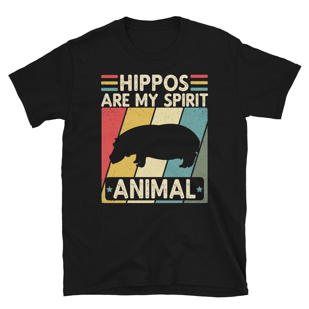 Hippo Lover Shirt, Hippopotamus Shirt, Hippo Lover Gift, Hippo Gifts, My Spirit Animal, Retro Vintage Hippo T shirt, Animal Lover Shirt.jpg