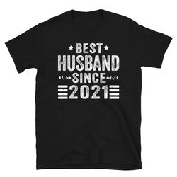 best husband since 2021 shirt, 2nd wedding anniversary gift for husband, 2 year wedding anniversary tee for him, married