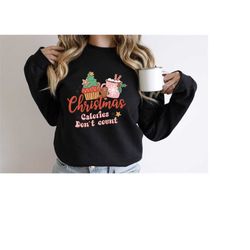 christmas calories don't count sweatshirt, xmas hoodie, holiday sweatshirt, christmas sweatshirt, christmas gift, family