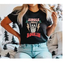 jingle bell rockin shirt, jingle bell shirt, xmas shirt, holiday shirt, christmas shirt, christmas gift, santa shirt, cu