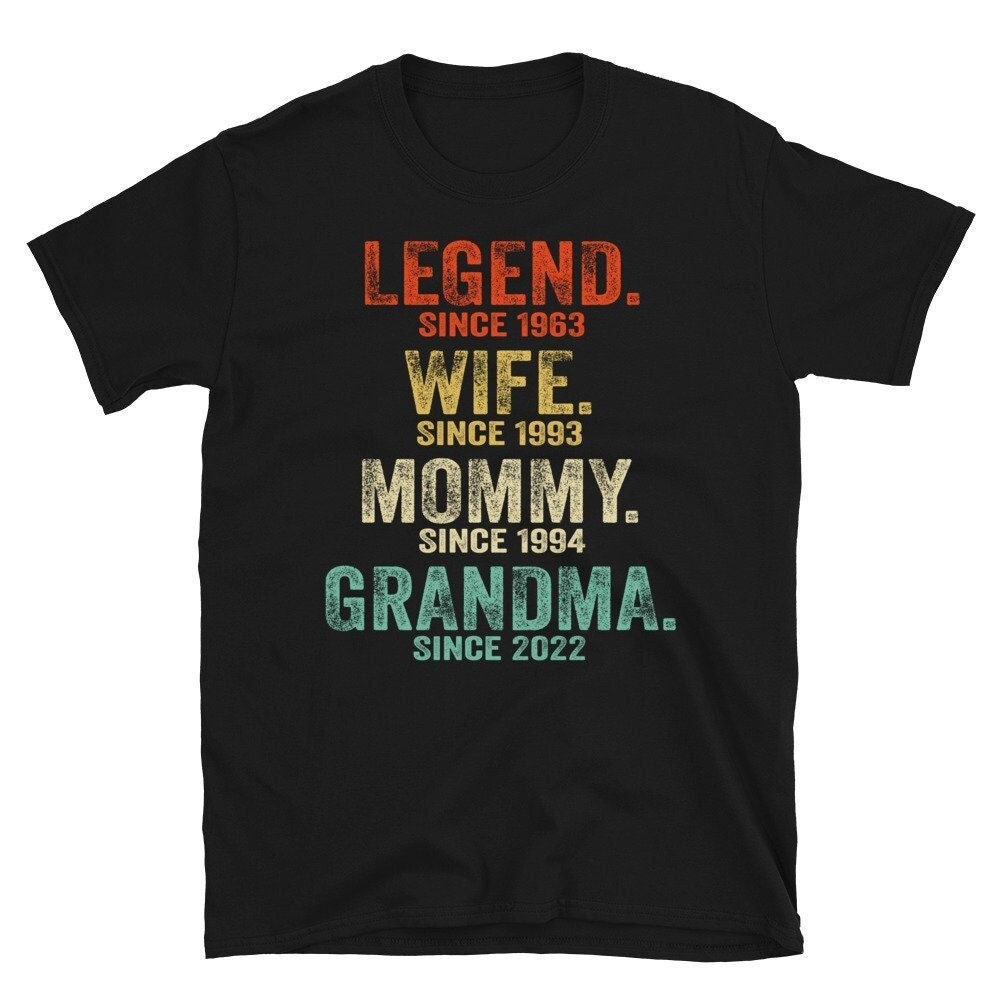 Legend Wife Mommy Grandma Shirt, Mom Est Grandma Est Shirt, Custom Grandma Shirt, Mimi Shirt, Gift For Grandma, Gift For Mom, New Grandma.jpg