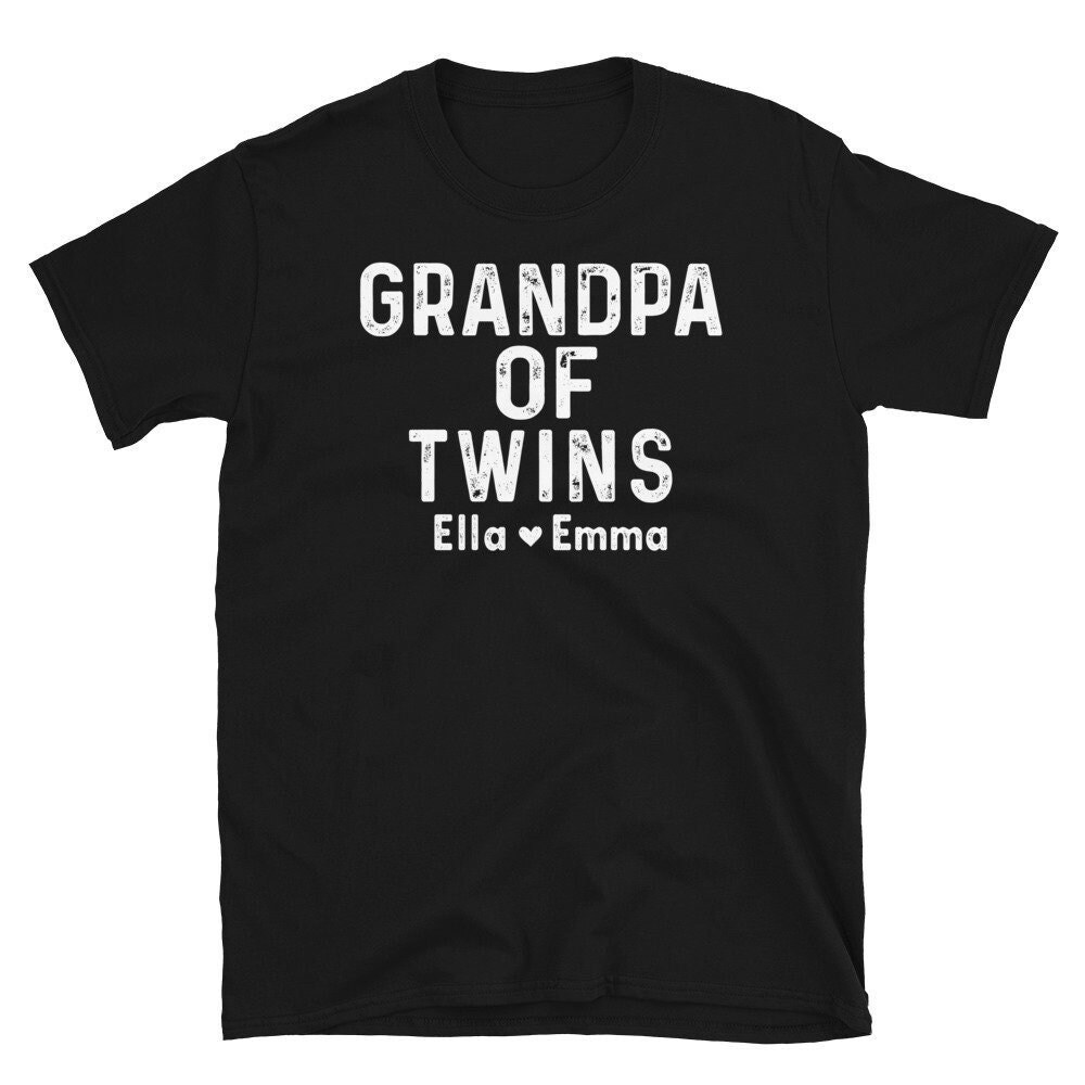 PERSONALIZED Grandpa of Twins Shirt, Twin Grandpa Shirt, Twin Grandpa Gifts, Custom Grandpa Papa Dad of Twins, Gifts For Twin Grandfather.jpg