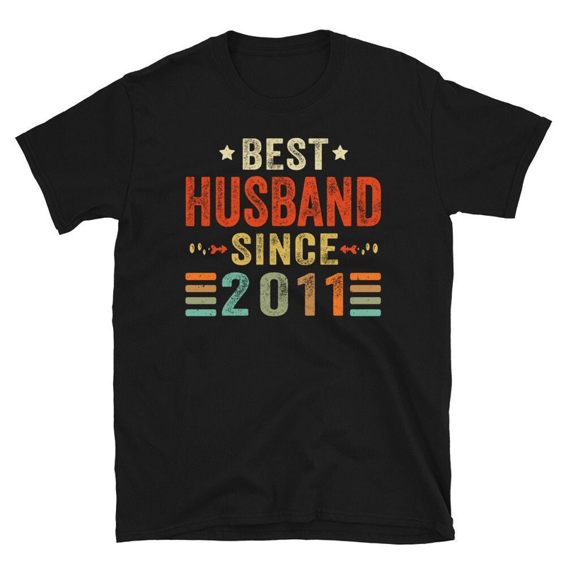 12th Wedding Anniversary Gift for Husband, Best Husband since 2011 Shirt, 12 Year Wedding Anniversary Tee for Him, Married for 12 Years Tee.jpg