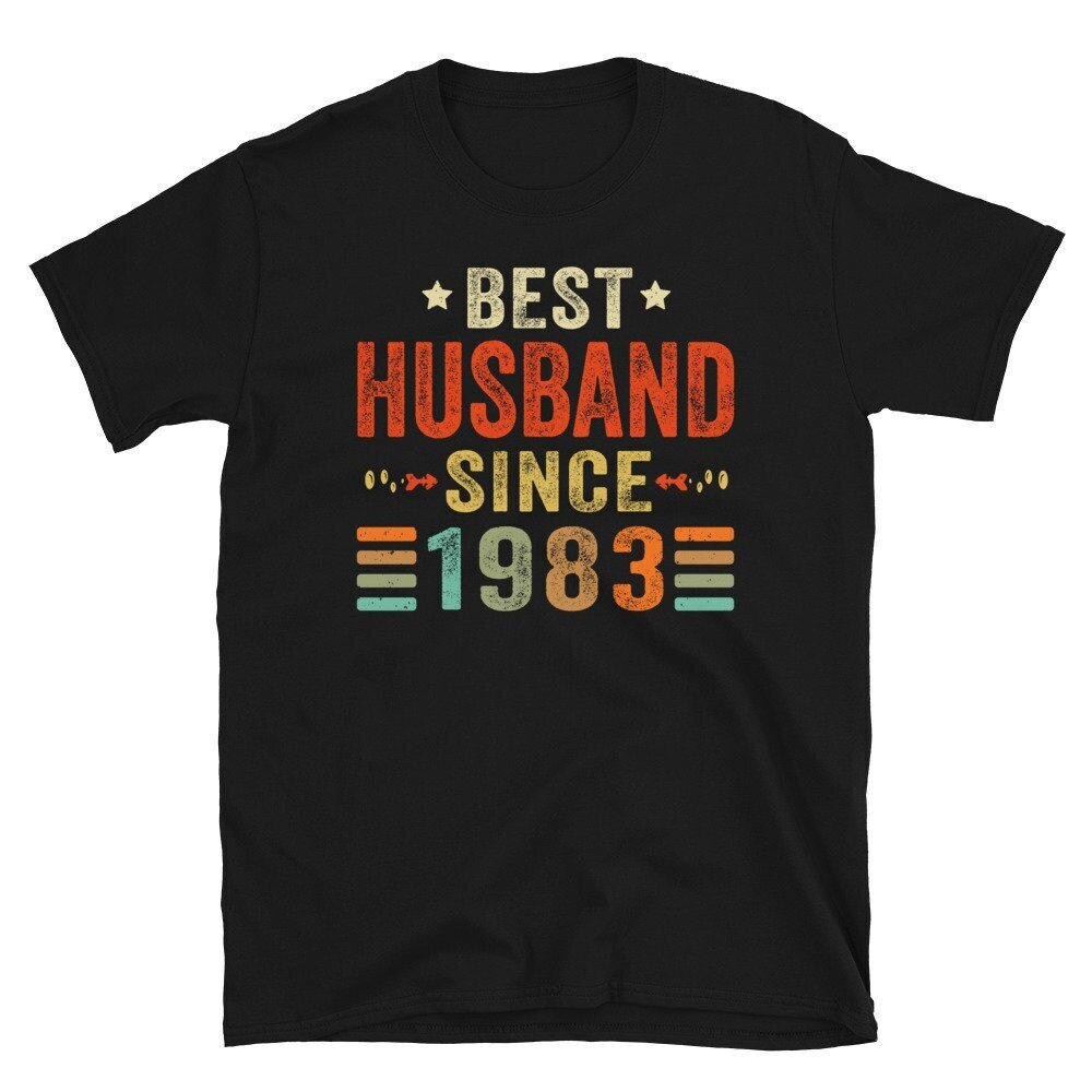 Best Husband since 1983 Shirt, 40th Wedding Anniversary Gift for Husband, 40 Year Wedding Anniversary Tee for Him, Married for 40 Years Tee.jpg