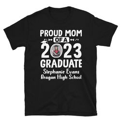 personalized graduation t shirts, family graduation shirts 2023, add the photo graduation, proud mom of 2023 graduate, p