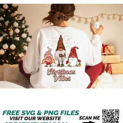 Christmas Gnomes PNG for Holiday Sublimation DesignsGnome Christmas PNG with three gnomes in snowing Christmas scene Png