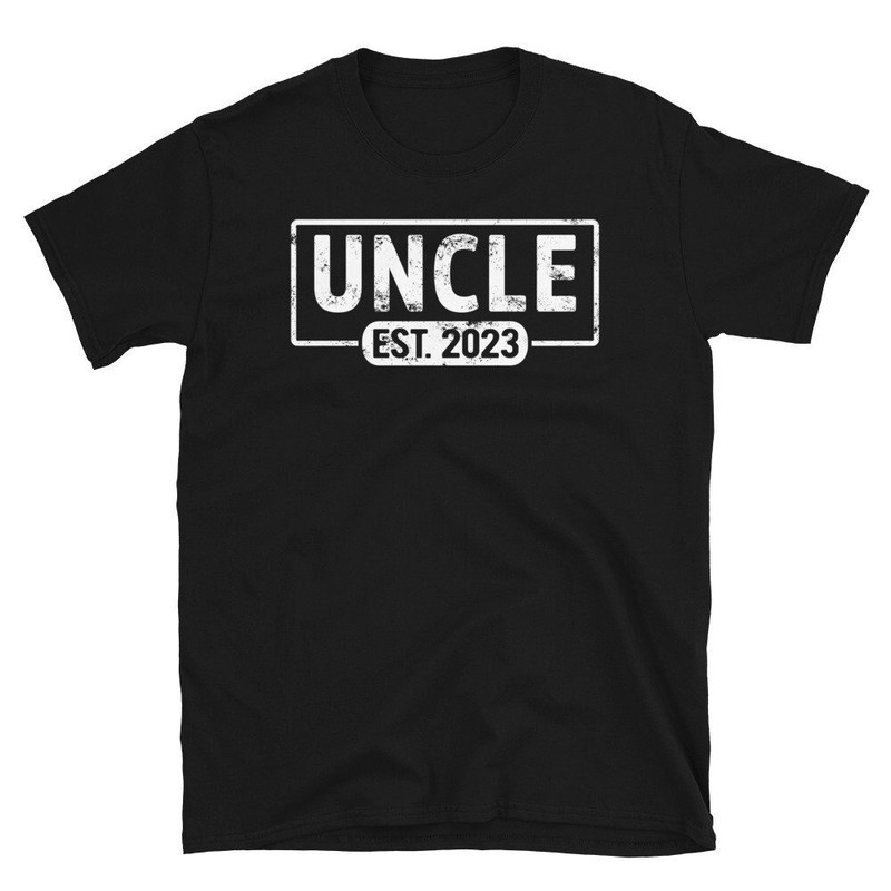 Custom Uncle EST 2023 Shirt, Uncle Est Shirt, New Uncle Gift, Uncle Reveal Shirt, Fathers Day Gift for Uncle, Funny Uncle Shirt, Baby Reveal.jpg