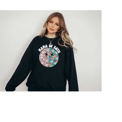 mommy, mama of both crewneck sweater, mothers day retro kids, girl mom, mom sweatshirt, boy and girl, mom gift,mama swea