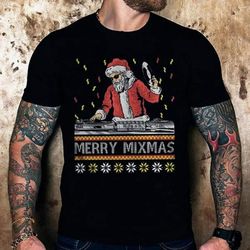 five ugly christma smix shirt happy santa merry christmas t shirt