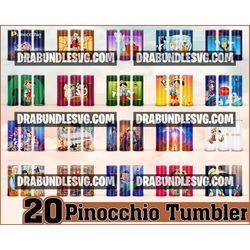 20 pinocchio cartoon 20oz skinny straight&tapered designs,cartoon sublimation tumbler designs,cartoon tumbler design,car