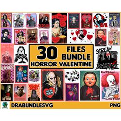 30 files horror valentine bundle, valentine's day horror movie, horror valentine's character, horror valentine's day png