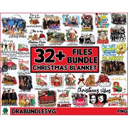 33 christmas blanket png bundle, movie blanket png bundle, christmas movie design, merry christmas png bundle high quali