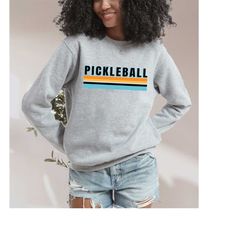 retro crewneck, pickleball tee, summer, sports shirt, pickleball fan club, pickleball player, pickleball tshirt, pickleb