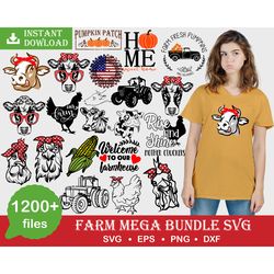 1200 farm life svg bundle, farm svg bundle, farmhouse quotes svg, farm svg, farm life svg, farm clipart, commercial use,