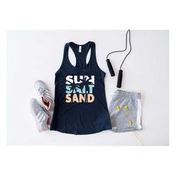 sun sand salt beach tank top, summer beach life , beach tank, summer vibes, florida shirt,