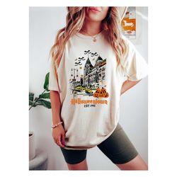 comfort colors halloweentown shirt,halloween town est 1998 tshirt,halloween town shirt,pumpkin halloweentown tee,hallowe