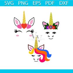 unicorn face bundle svg, trending svg, unicorn svg, unicron face bundle, unicorn dabbing, unicorn birthday, unicorn part