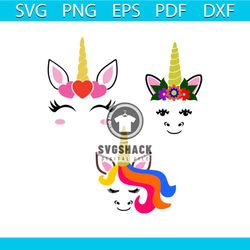 unicorn face bundle svg, trending svg, unicorn svg, unicron face bundle, unicorn dabbing, unicorn birthday, unicorn part
