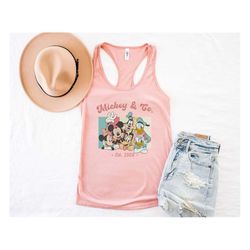 mickey & co 1928 tank top, vintage disney tank,vintage mickey tank retro mickey and co tank, mickey and friends tank,dis
