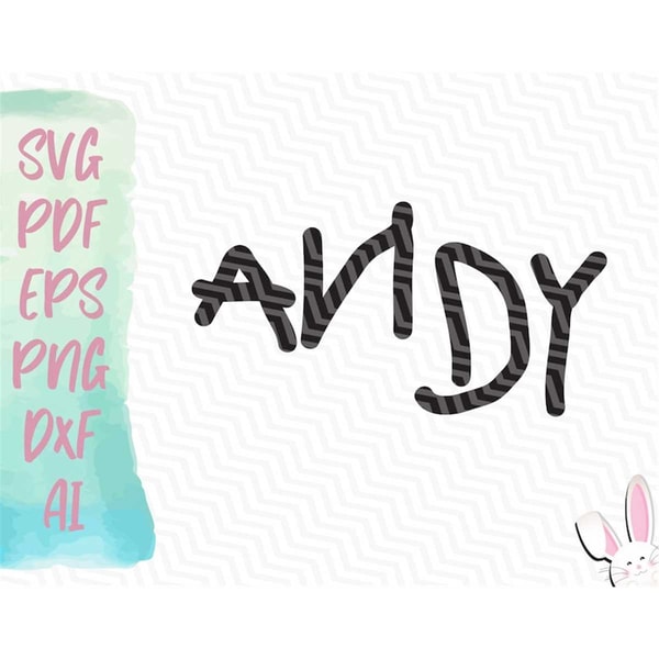 Toy Story - ANDY SVG | Instant Download Design | Toy Story S - Inspire ...