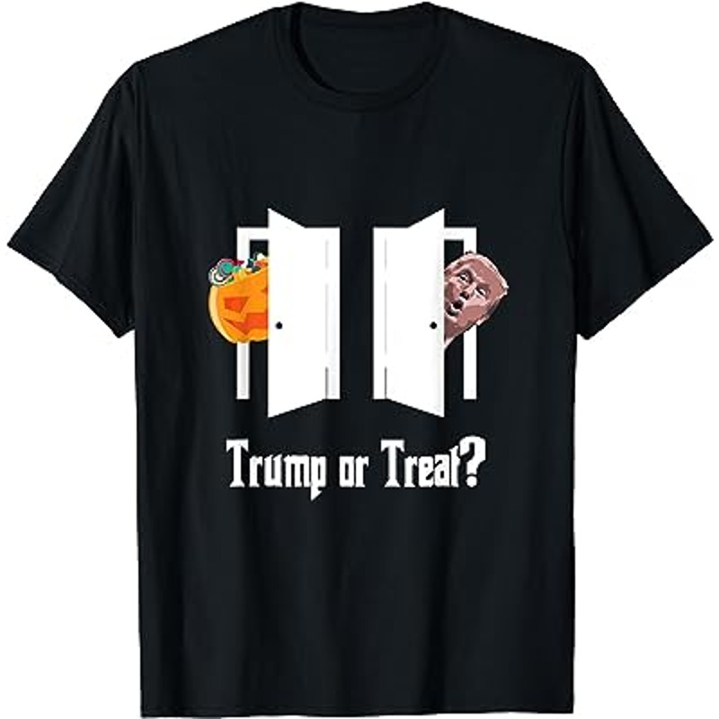 Trump Trick or Treat Halloween Funny T-Shirt.jpg