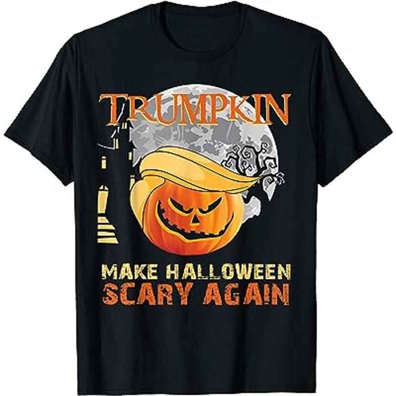 Trumpkin Halloween T-shirt Make Halloween Scary Again.jpg