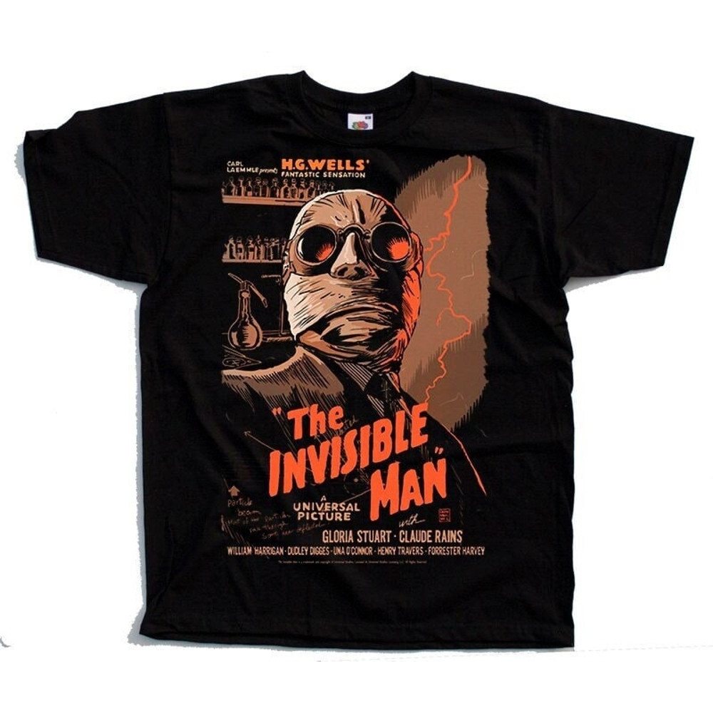 Invisible Man V1 Horror Poster T-SHIRT All sizes S-5XL Cotton.jpg