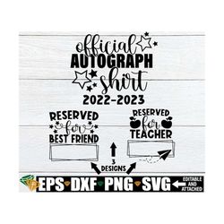 official autograph shirt, end of the year autograph shirt, final day of school, memory shirt, signature shirt, shirt for