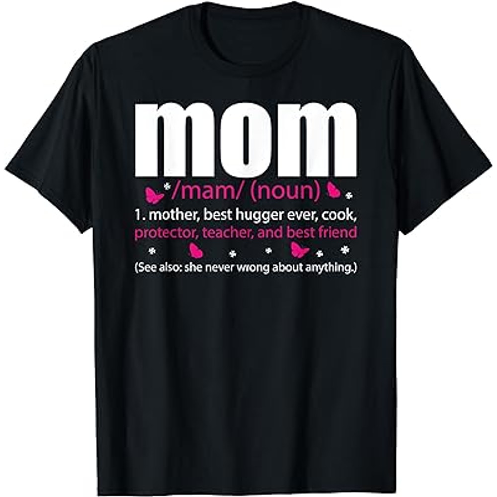 MOM Noun Mothers Day Definition Meaning I Love You Funny T-Shirt.jpg