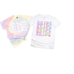 bachelorette party shirts, bride bride bride, her girls graphic t-shirt, retro graphic tee, gifts for her, bridal party