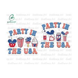 bundle party in the usa svg, snack and drink svg, 4th of july, patriotic, merica fourth of july, memorial day freedom sv