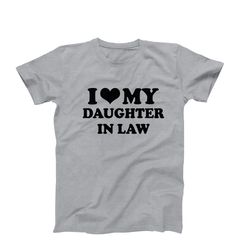 i heart my daughter in law t-shirt, custom i heart shirt, i love my daughter in law t-shirt, gift for in laws, custom i
