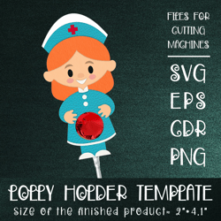 Nurse  Lollipop Holder | Paper Craft Template SVG
