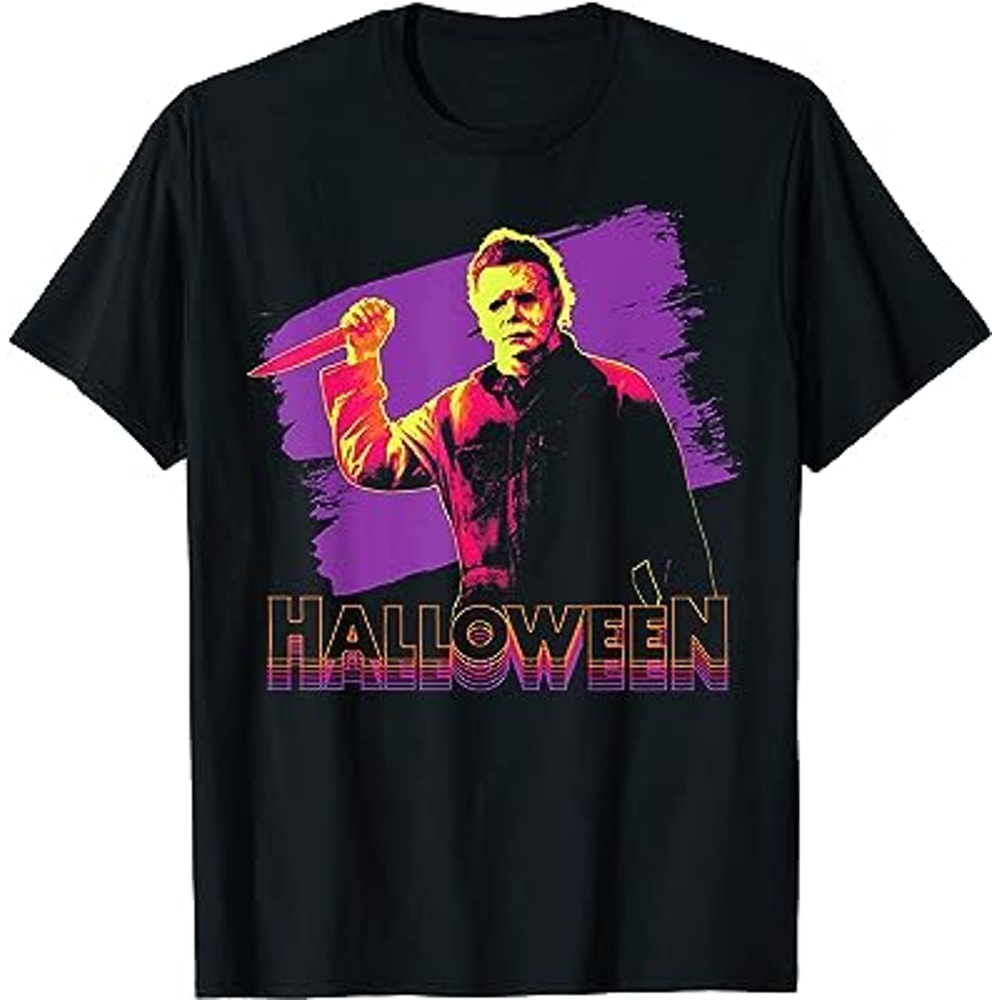 Michael Myers Neon Portrait T-Shirt.jpg