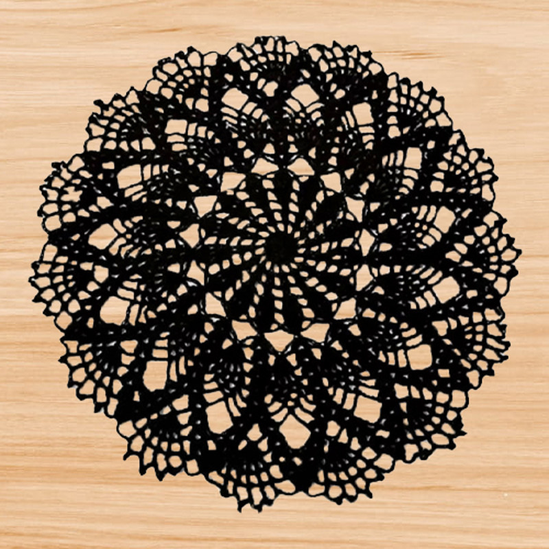 crochet round doily pattern