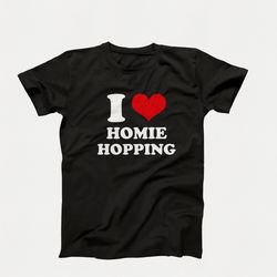 i heart t-shirt, y2k unisex shirts, i love homie hoping t-shirt, y2k clothing, i heart homie hopping shirt, y2k graphic