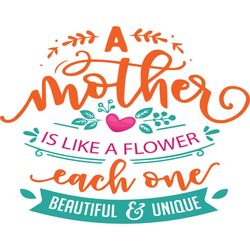 mother like flower each one quotes svg