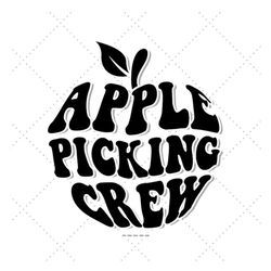 Apple Picking Crew, Apple Shirt Svg, Toddler Fall Svg, Baby Fall Svg, Fall Kids Svg, Family Shirts Svg
