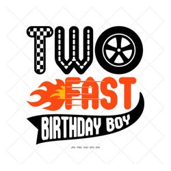 2nd Birthday Svg, Race Car Party, 2nd Birthday Boy,