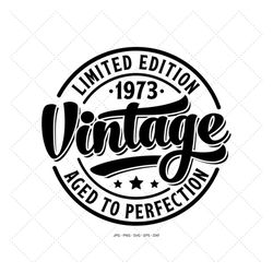 vintage birthday svg, 50 years old svg, 50th birthday design, vintage 50 svg