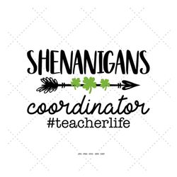 funny teacher svg, saint patty day, st patricks png, teacher shirt svg, four leaf clover