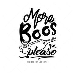 boo shirt svg, more boos please, halloween party, wine lover, funny halloween gift, halloween wine glass