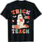 Halloween Trick Or Teach Retro Floral Ghost Teacher T-Shirt.jpg